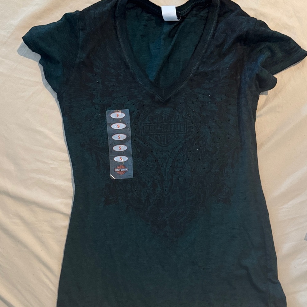 Women's Harley V-Neck Graphic Tee